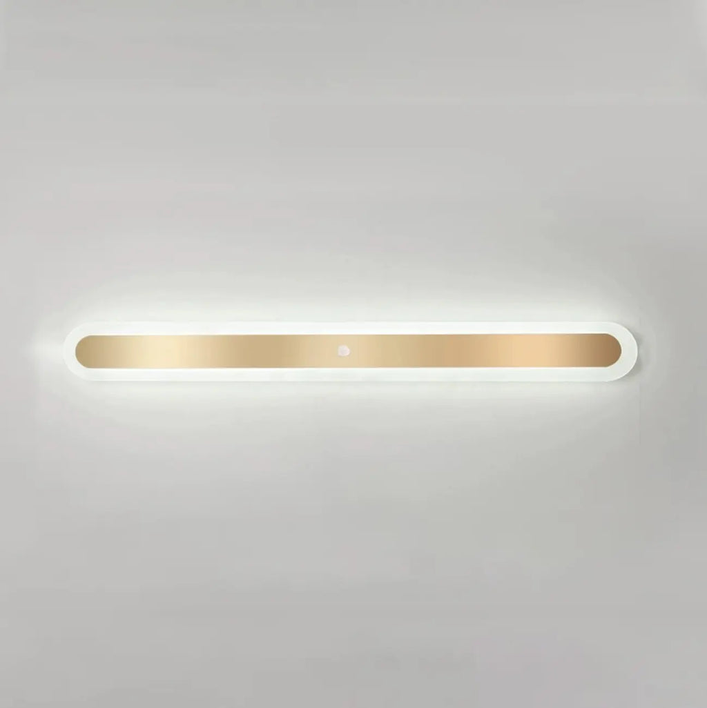 Geometric Gold LED Flush Ceiling Light for Living Room