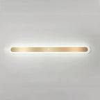 Geometric Gold LED Flush Ceiling Light for Living Room