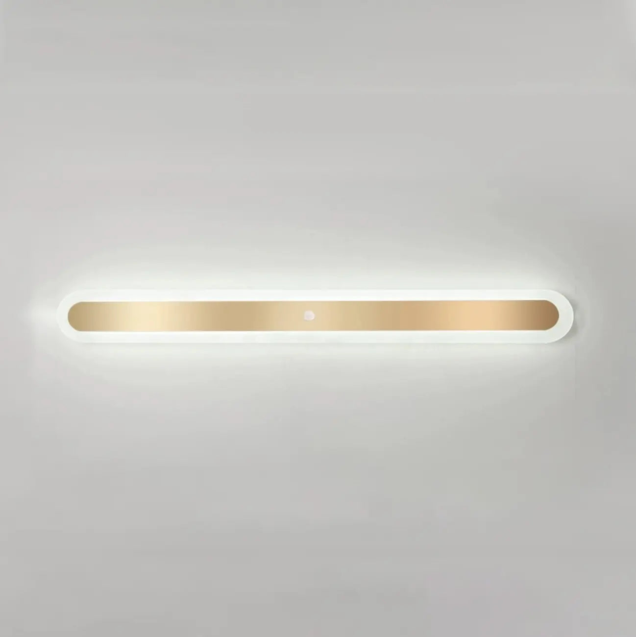 Geometric Gold LED Flush Ceiling Light for Living Room