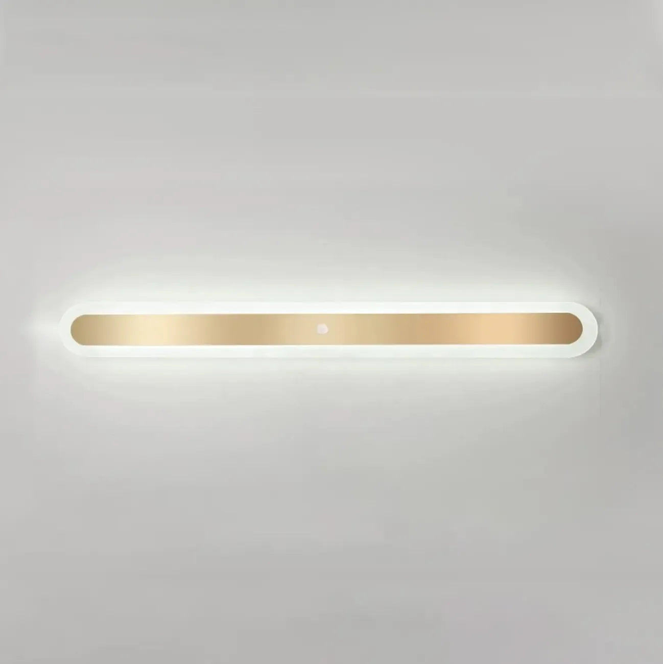 Geometric Gold LED Flush Ceiling Light for Living Room