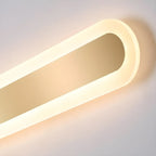 Geometric Gold LED Flush Ceiling Light for Living Room