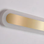 Geometric Gold LED Flush Ceiling Light for Living Room