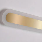 Geometric Gold LED Flush Ceiling Light for Living Room