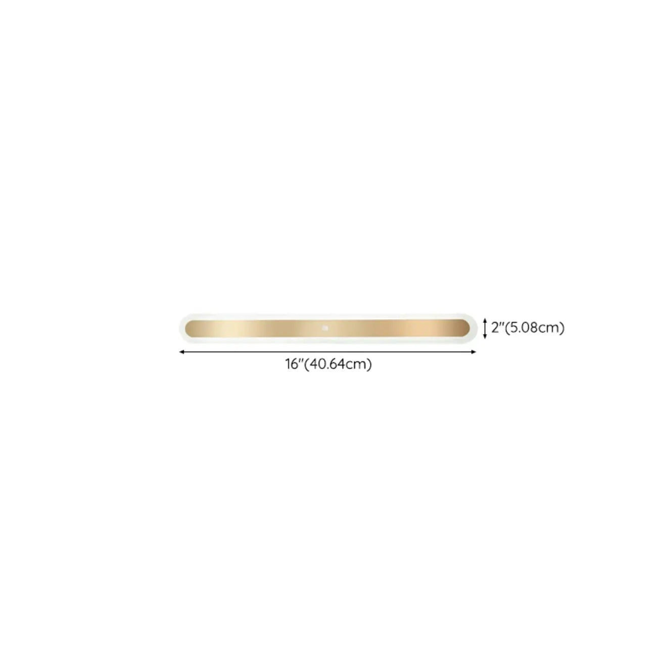 Geometric Gold LED Flush Ceiling Light for Living Room