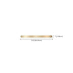 Geometric Gold LED Flush Ceiling Light for Living Room