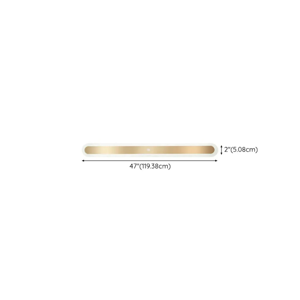 Geometric Gold LED Flush Ceiling Light for Living Room
