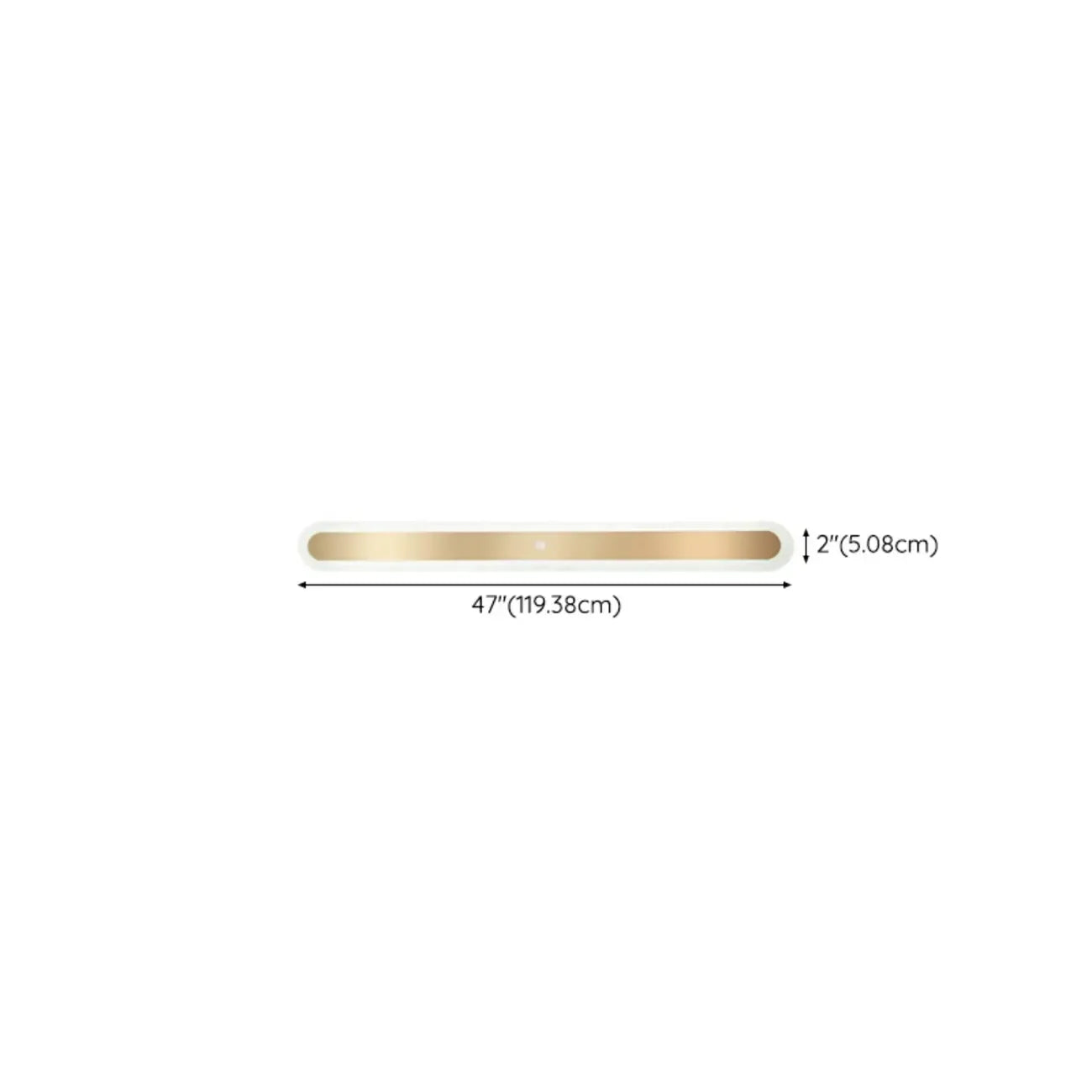 Geometric Gold LED Flush Ceiling Light for Living Room