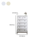 Elegant Wooden 9-Drawer White Dresser with Metal Handle