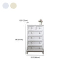 Elegant Wooden 9-Drawer White Dresser with Metal Handle