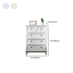 Elegant Wooden 9-Drawer White Dresser with Metal Handle