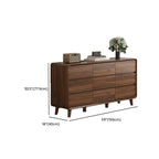 3 Tiers Rustic Square Brown Wood Dresser