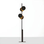 Stylish 2-Light Geometric Black Floor Lamp for Living Room