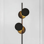 Stylish 2-Light Geometric Black Floor Lamp for Living Room