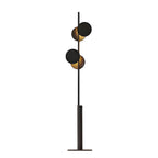 Stylish 2-Light Geometric Black Floor Lamp for Living Room