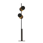 Stylish 2-Light Geometric Black Floor Lamp for Living Room