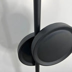 Stylish 2-Light Geometric Black Floor Lamp for Living Room