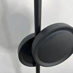 Stylish 2-Light Geometric Black Floor Lamp for Living Room