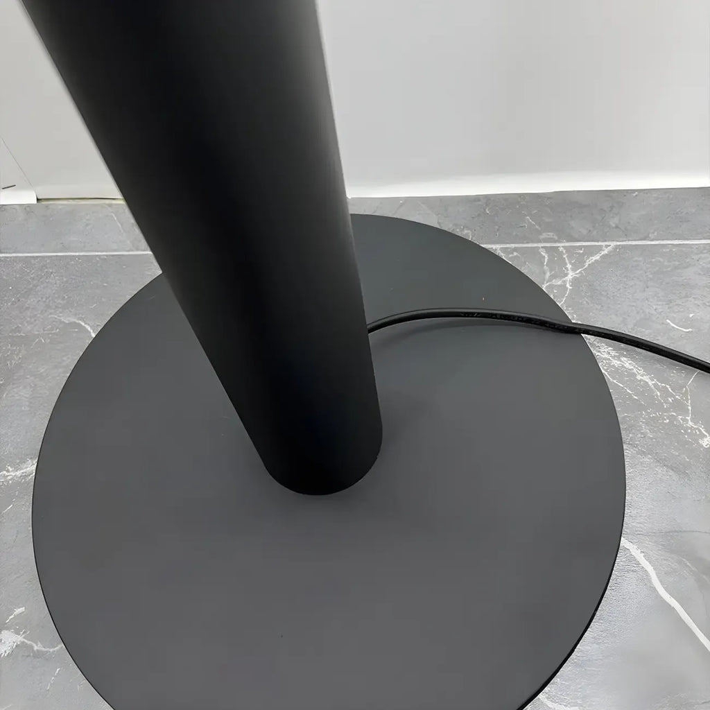 Stylish 2-Light Geometric Black Floor Lamp for Living Room