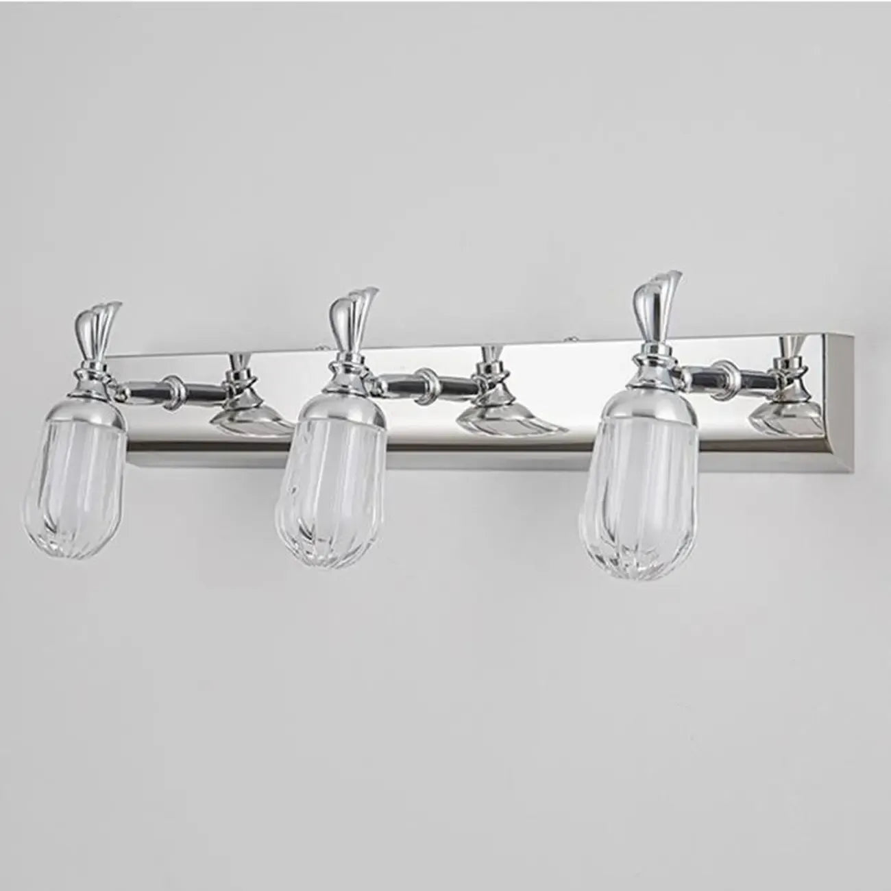 Vintage 3 Head Silver Gilded LED Vanity Light for Bathroom Decor