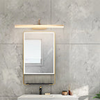 Modern Gold Geometric Vanity Light with Acrylic Shade