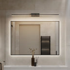 Nordic Black Sleek Linear LED Wall Lamp with Adjustable Arm
