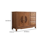 Traditional Wooden Sideboard with Cabinet & Drawer in Walnut