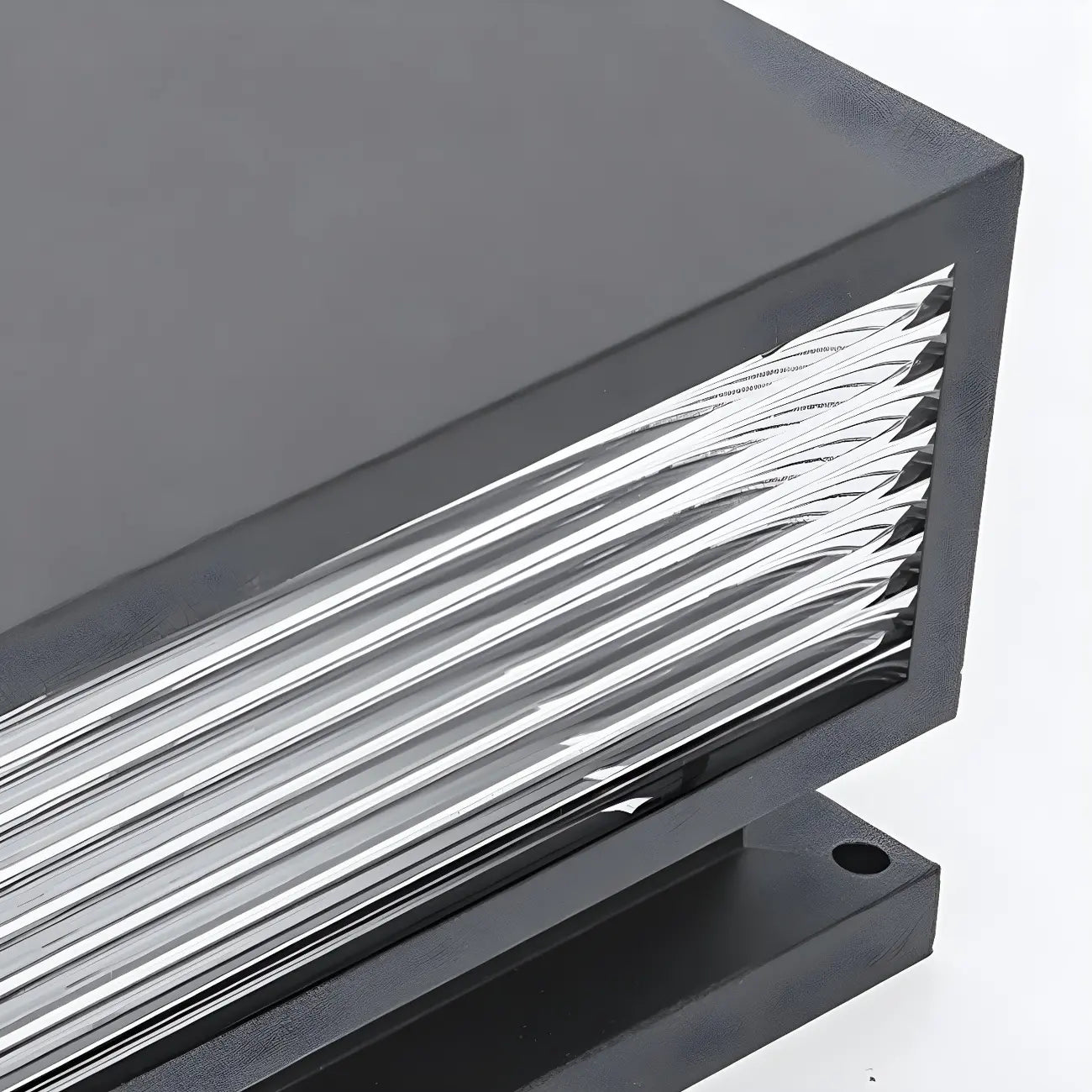 Modern Warm Light Cube Solar Outdoor Post Lights