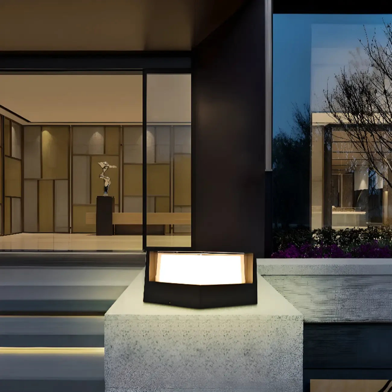 Modern LED Outdoor Table Lamp with Minimalist Design