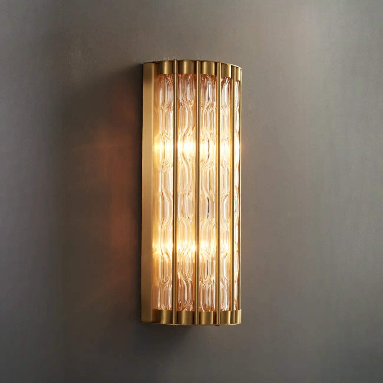 Exquisite Brass Crystal Indoor Wall Sconce Light Fixture