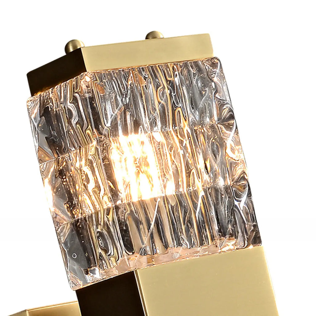 Exquisite Brass Crystal Indoor Wall Sconce Light Fixture