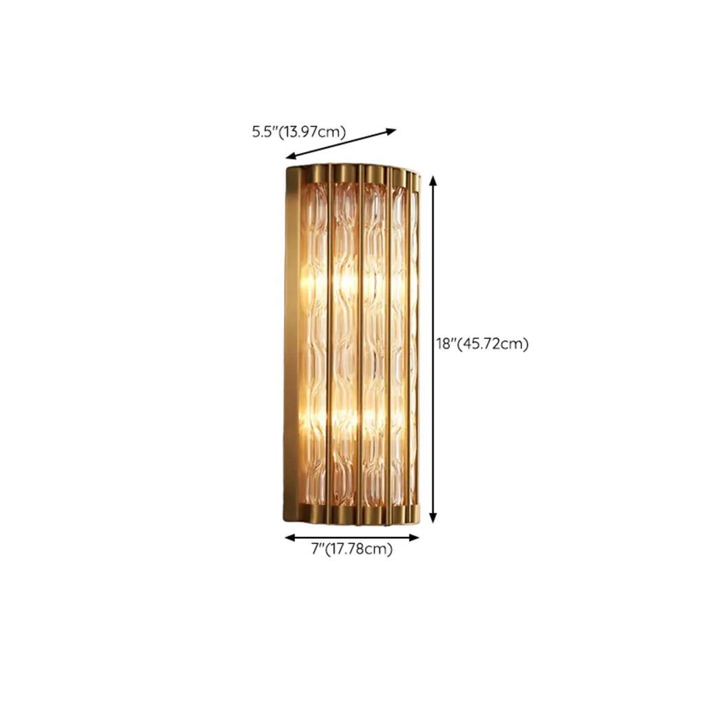 Exquisite Brass Crystal Indoor Wall Sconce Light Fixture