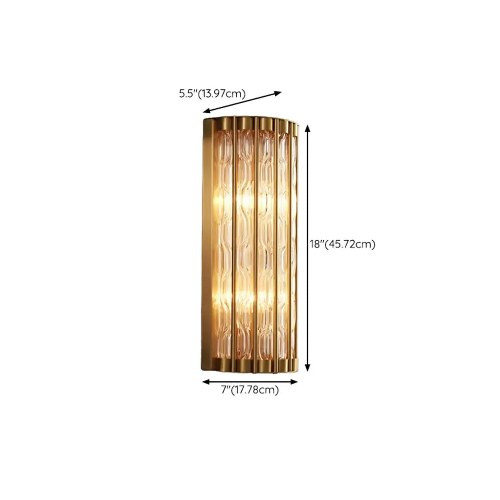 Exquisite Brass Crystal Indoor Wall Sconce Light Fixture
