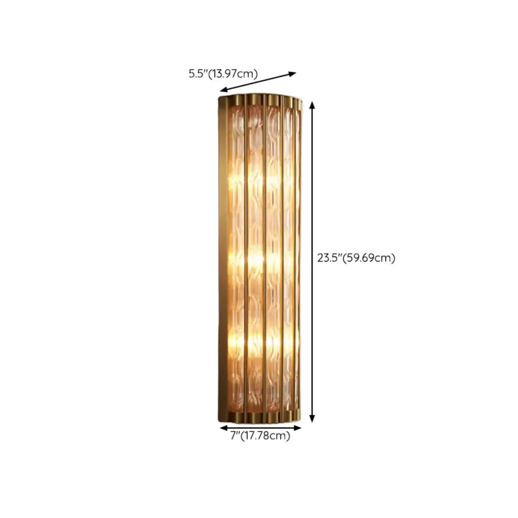 Exquisite Brass Crystal Indoor Wall Sconce Light Fixture