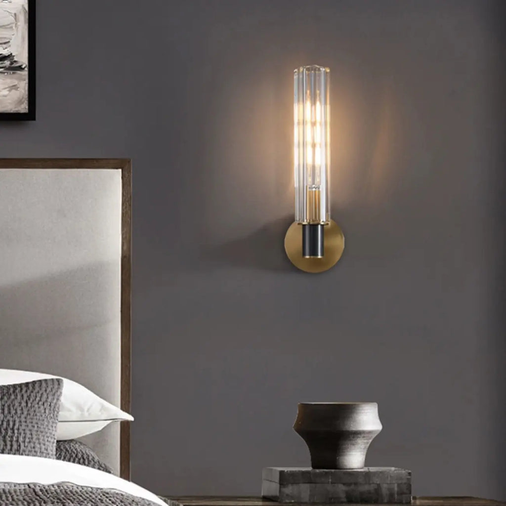 Mini Cylinder-Shaped Crystal LED Vanity Light for Bathroom