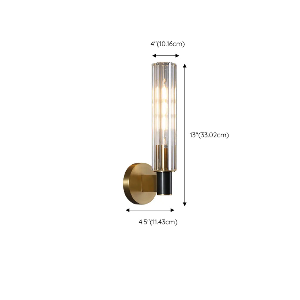 Mini Cylinder-Shaped Crystal LED Vanity Light for Bathroom