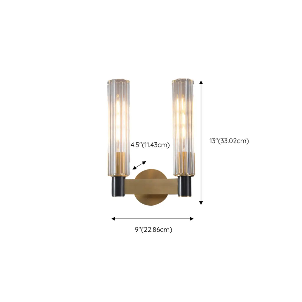 Mini Cylinder-Shaped Crystal LED Vanity Light for Bathroom