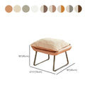 Suede Upholstered Rocking Chair with Ottoman for Living Room
