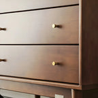 Modern Rubberwood Bedroom Storage Cabinet with 4 Drawers