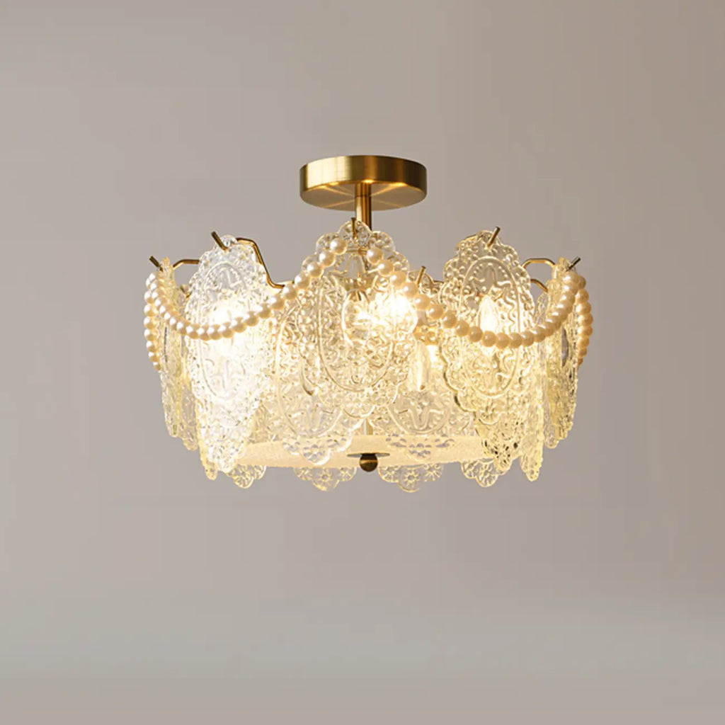 Luxury Ceiling Light with Ambient Shade for Living Room