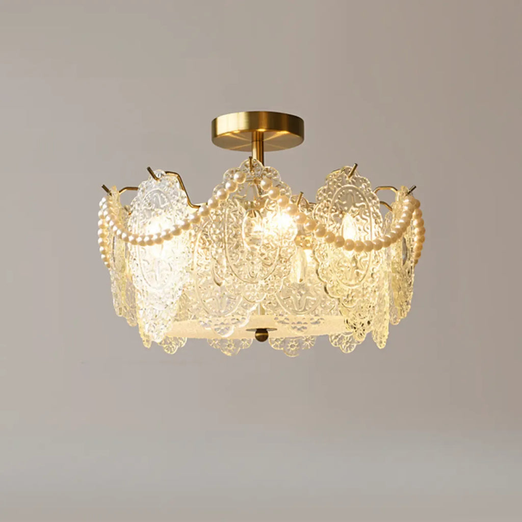 Luxury Ceiling Light with Ambient Shade for Living Room
