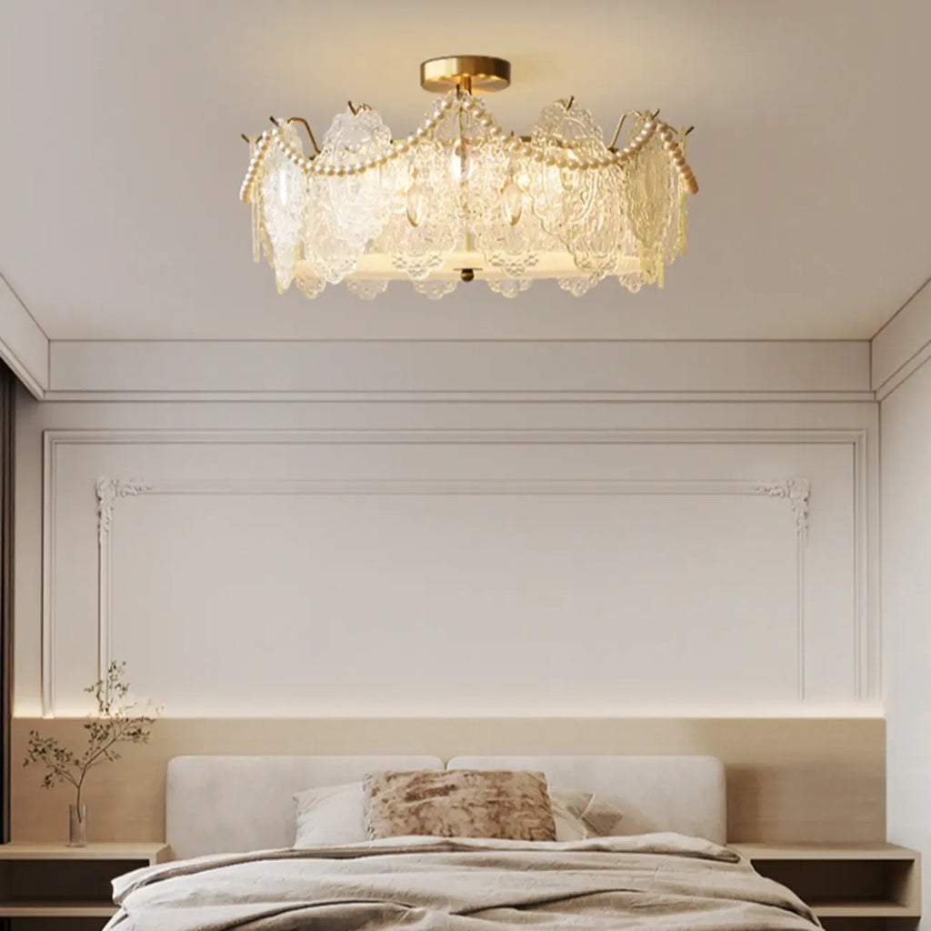 Luxury Ceiling Light with Ambient Shade for Living Room