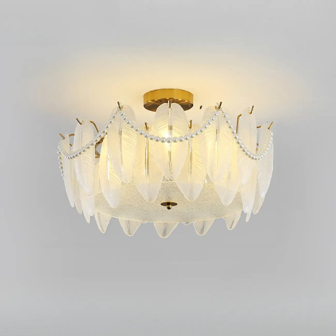 Luxury Ceiling Light with Ambient Shade for Living Room