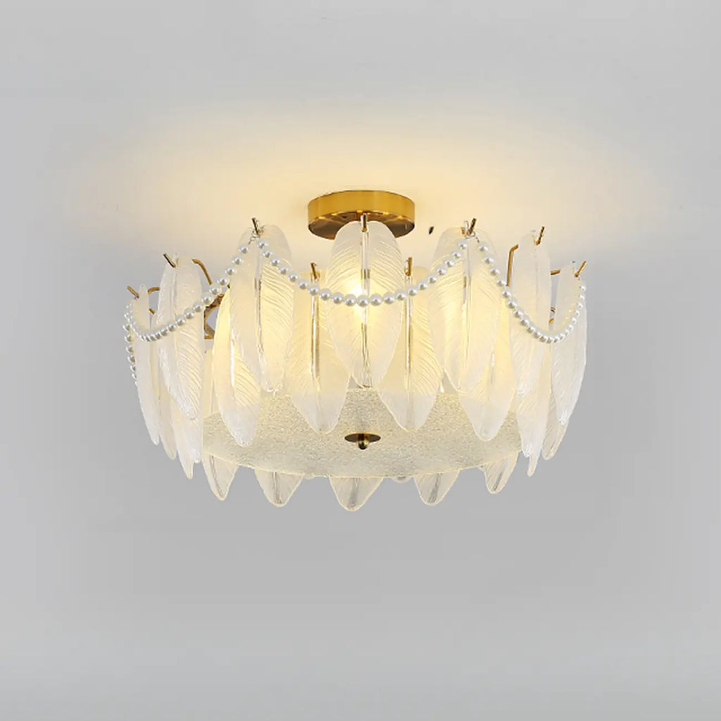Luxury Ceiling Light with Ambient Shade for Living Room