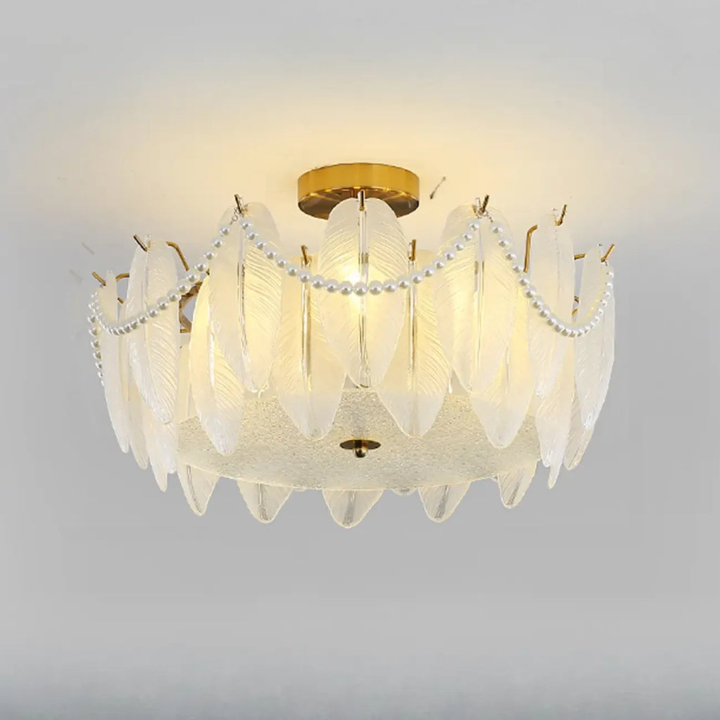 Luxury Ceiling Light with Ambient Shade for Living Room