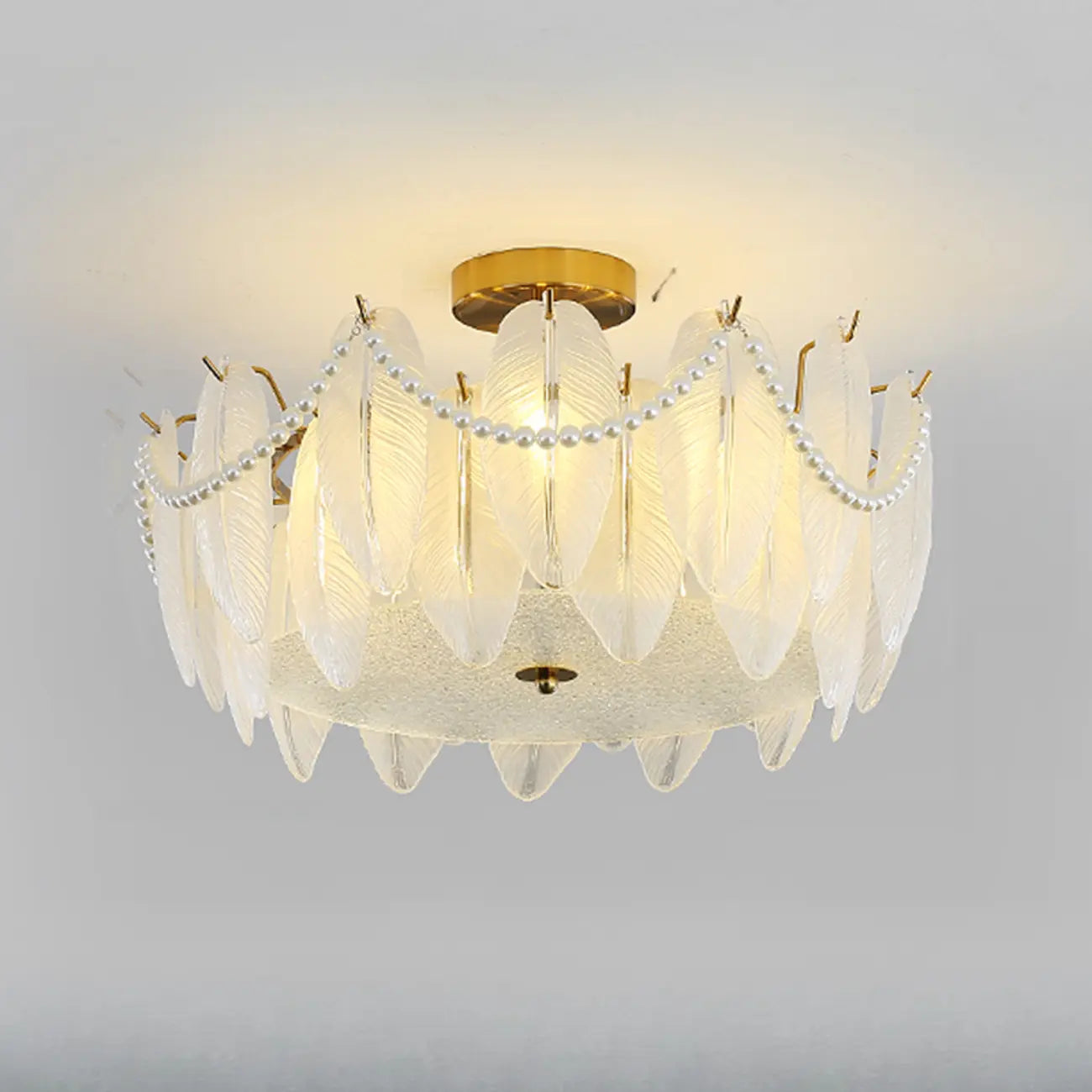 Luxury Ceiling Light with Ambient Shade for Living Room