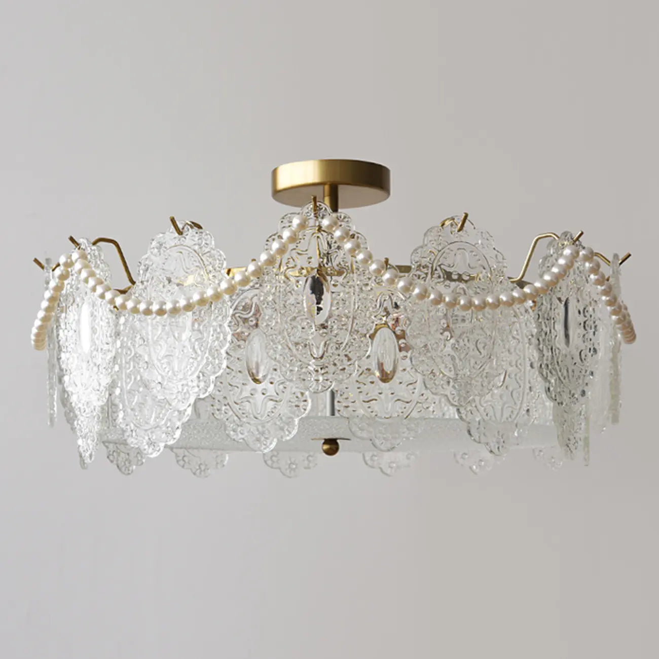 Luxury Ceiling Light with Ambient Shade for Living Room