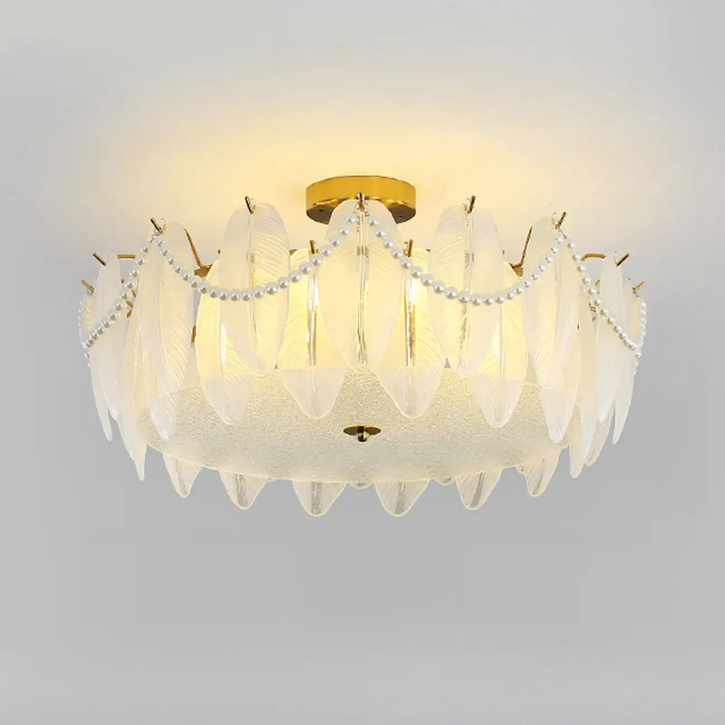 Luxury Ceiling Light with Ambient Shade for Living Room