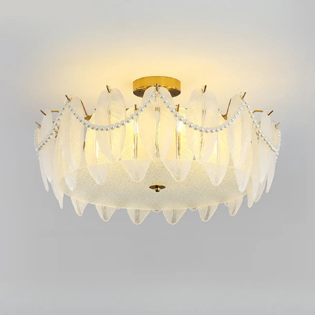 Luxury Ceiling Light with Ambient Shade for Living Room