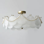 Luxury Ceiling Light with Ambient Shade for Living Room