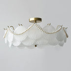 Luxury Ceiling Light with Ambient Shade for Living Room